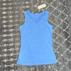 🟡 NWT Sampeel blue tank size small longer style